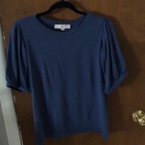 Loft puffed sleeve t shirt